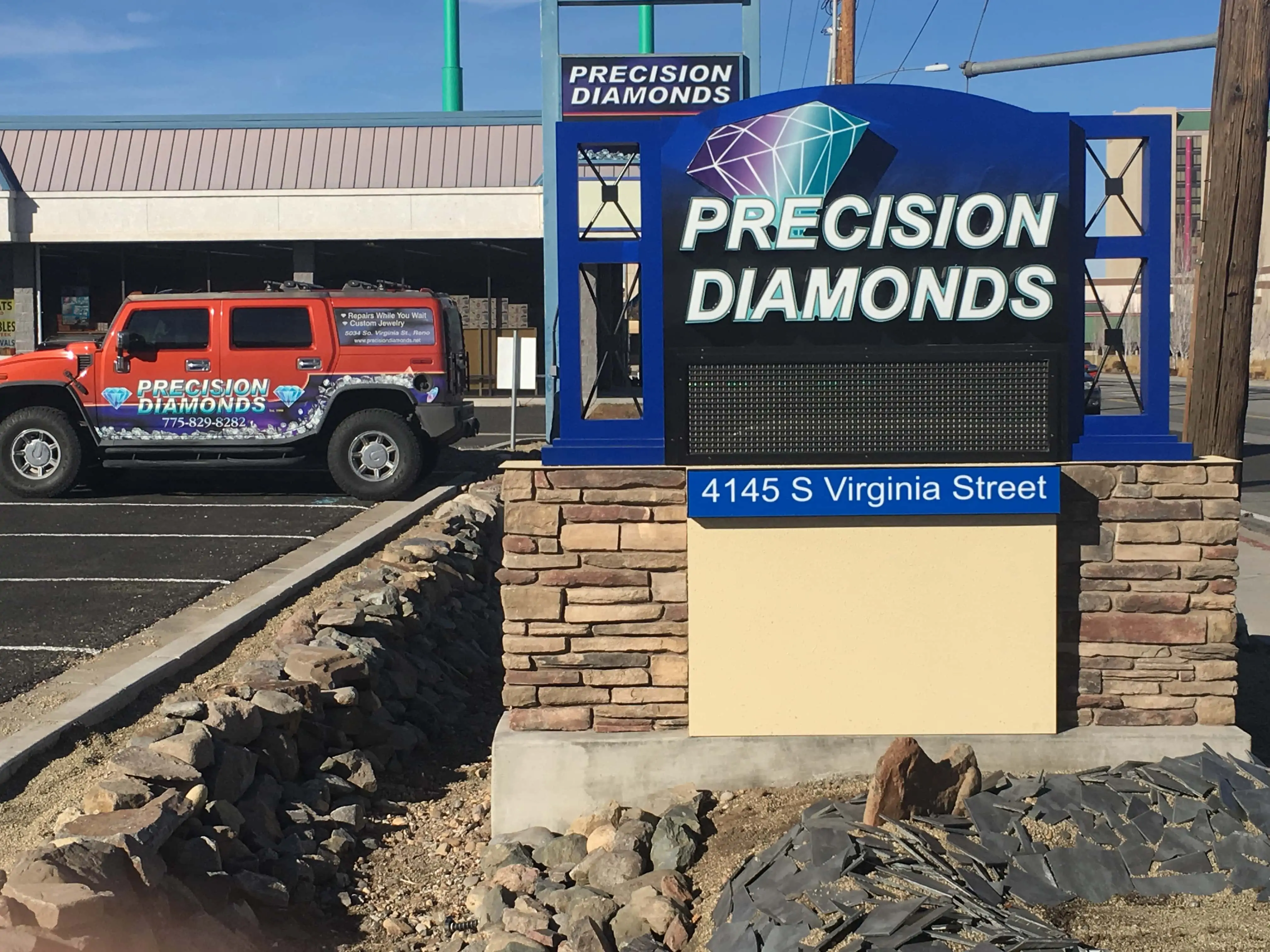 Precision Diamonds Jewelry Store Sign