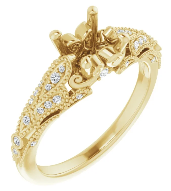 Stuller Halo-Style Ring 71606:70017:P 14KW - Fashion Rings | Waddington  Jewelers | Bowling Green, OH